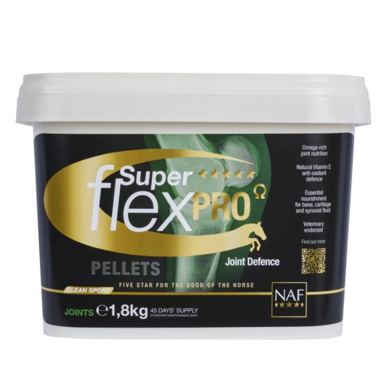 Super Flex PRO Omega pro zdravé klouby sportovních nebo závodních koní a koňských seniorů