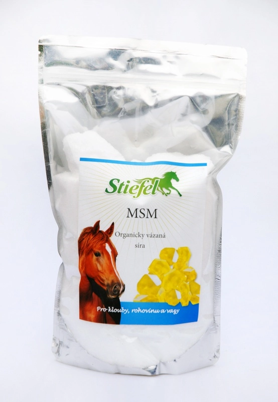 Stiefel MSM pro zdravé klouby, svaly, šlachy, kůži a srst, balení 1 kg Stiefel MSM pro zdravé klouby, svaly, šlachy, kůži a srst, balení 1 kg
