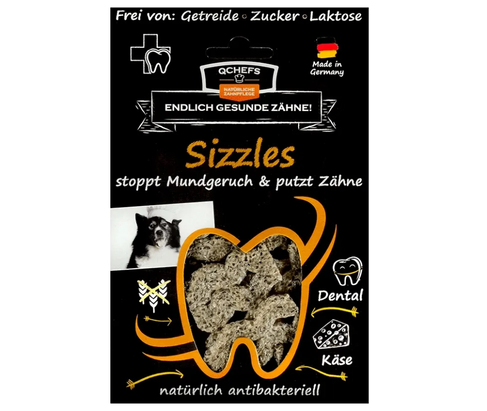 Q-Chefs Krekry na čištění zubů pro psy Sizzles Q-Chefs Krekry na čištění zubů pro psy Sizzles