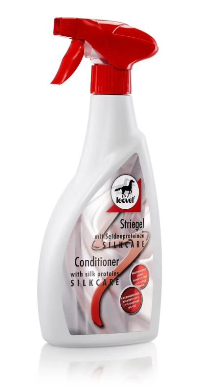 Jemný lesk s hedvábným efektem pro srst, hřívu a ocas Leovet Silkcare Striegel Jemný lesk s hedvábným efektem pro srst, hřívu a ocas Leovet Silkcare Striegel