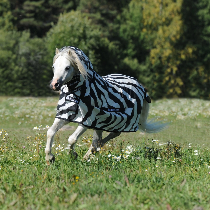 Bucas BuzzOff Zebra Full Neck síťovaná deka Bucas BuzzOff Zebra Full Neck síťovaná deka