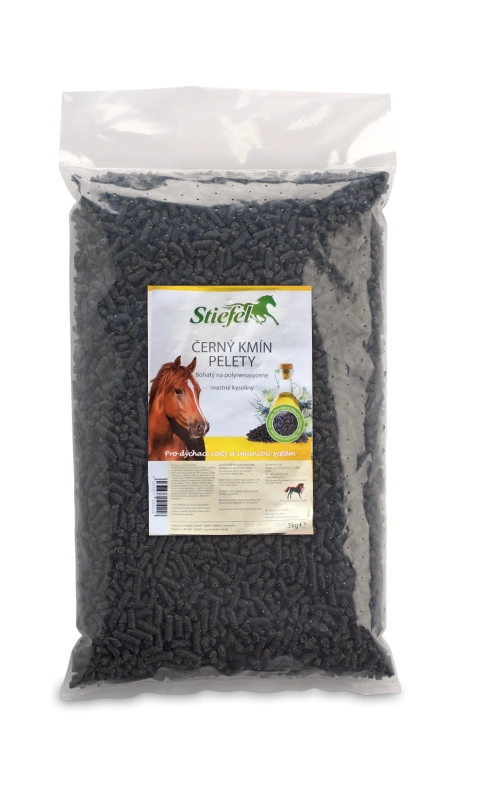 Stiefel Černý kmín pelety pro silný imunitní systém, sáček 3,5 kg Stiefel Černý kmín pelety pro silný imunitní systém, sáček 3,5 kg