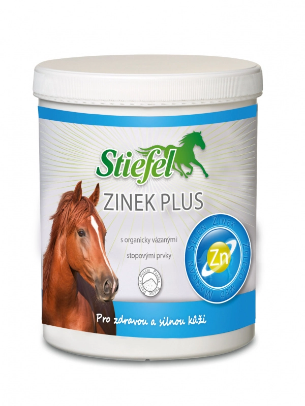 Stiefel Zinek plus s organickými stopovými prvky nejen pro zdravá kopyta, kyblík 1 kg Stiefel Zinek plus s organickými stopovými prvky nejen pro zdravá kopyta, kyblík 1 kg