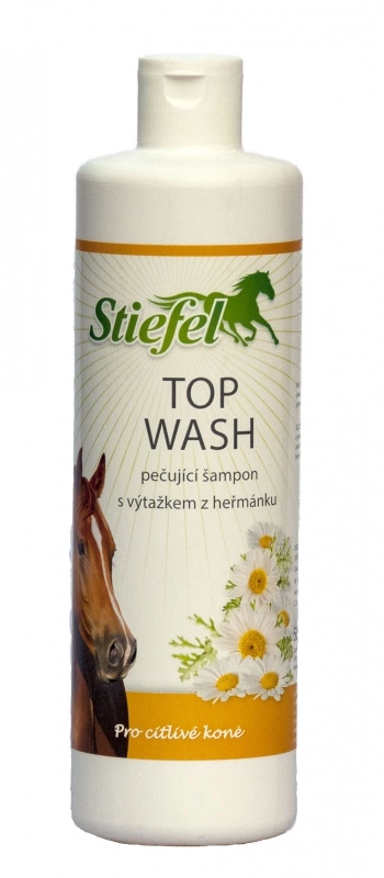 Stiefel Top wash, šampón pro citlivé koně, láhev 500 ml Stiefel Top wash, šampón pro citlivé koně, láhev 500 ml