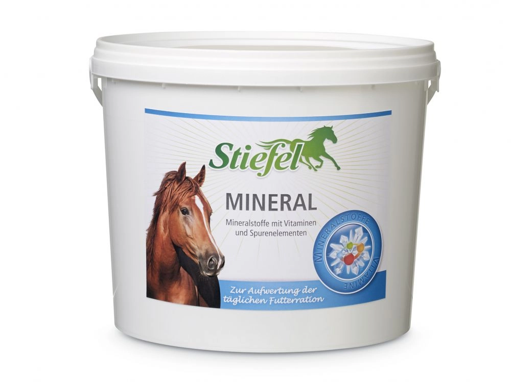 Stiefel Minerál, minerální směs pro koně s vyváženým poměrem minerálů a stopových prvků, kyblík 3 kg Stiefel Minerál, minerální směs pro koně s vyváženým poměrem minerálů a stopových prvků, kyblík 3 kg