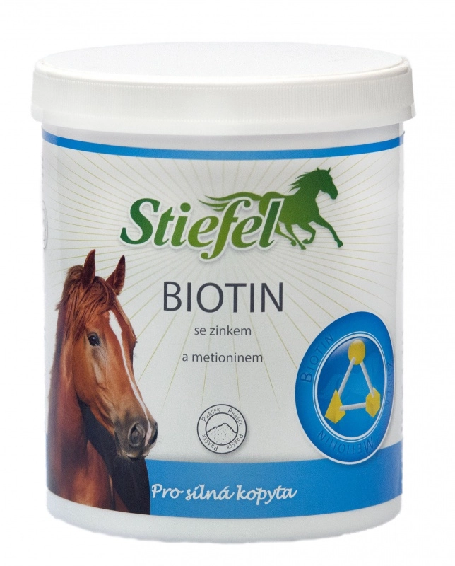 Stiefel Biotin pro kůži, srst a silná kopyta, balení 1 kg pelety Stiefel Biotin pro kůži, srst a silná kopyta, balení 1 kg pelety