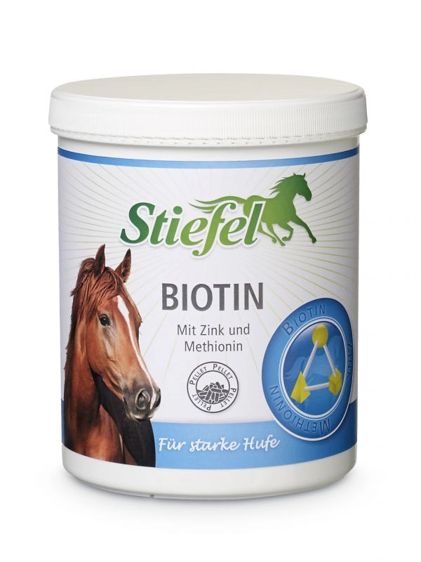 Stiefel Biotin pro kůži, srst a silná kopyta, balení 1 kg pelety Stiefel Biotin pro kůži, srst a silná kopyta, balení 1 kg pelety
