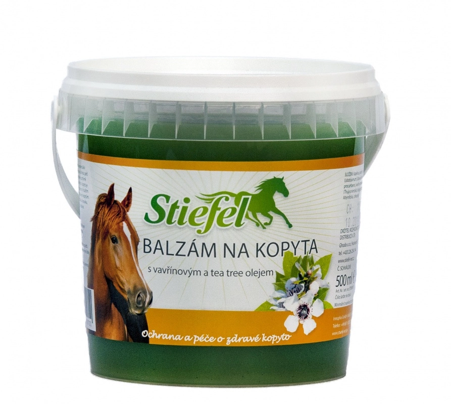 Stiefel Balzám na kopyta, ochrana a péče o strukturu, soudržnost a elasticitu kopyta, balení 500 ml Stiefel Balzám na kopyta, ochrana a péče o strukturu, soudržnost a elasticitu kopyta, balení 500 ml
