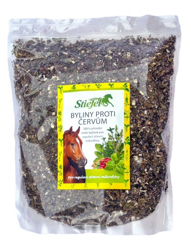 Stiefel Směs bylin proti červům, pro regulaci střevní mikroflóry, sáček 1 kg řezané byliny Stiefel Směs bylin proti červům, pro regulaci střevní mikroflóry, sáček 1 kg řezané byliny
