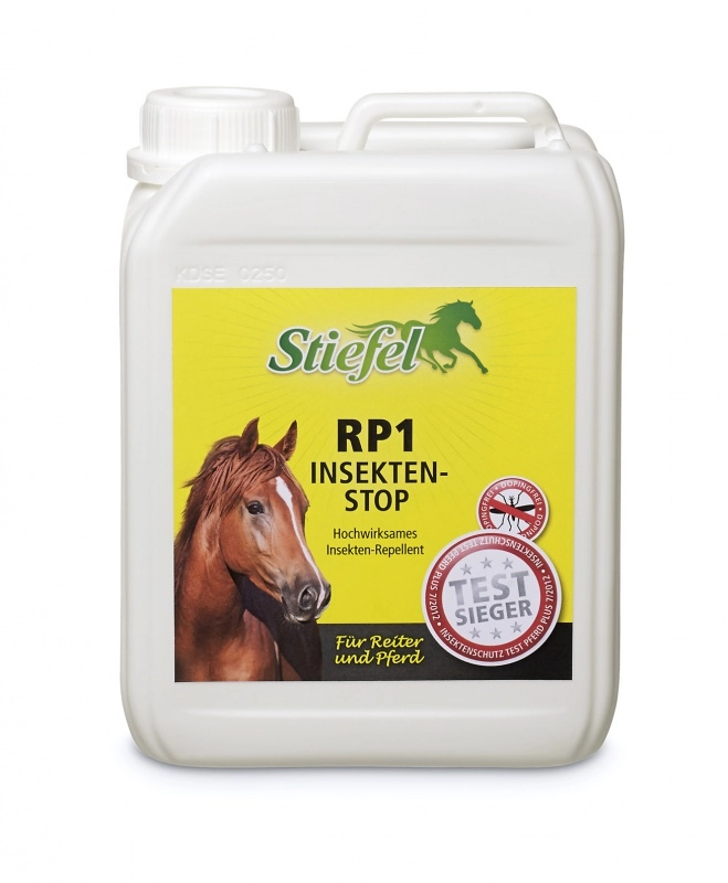 Repelent Stiefel RP1 na koně a jezdce, ekonomické balení kanystr 2,5l Repelent Stiefel RP1 na koně a jezdce, ekonomické balení kanystr 2,5l