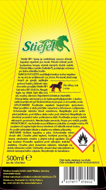 Etiketa Stiefel Repelent RP1 Etiketa Stiefel Repelent RP1