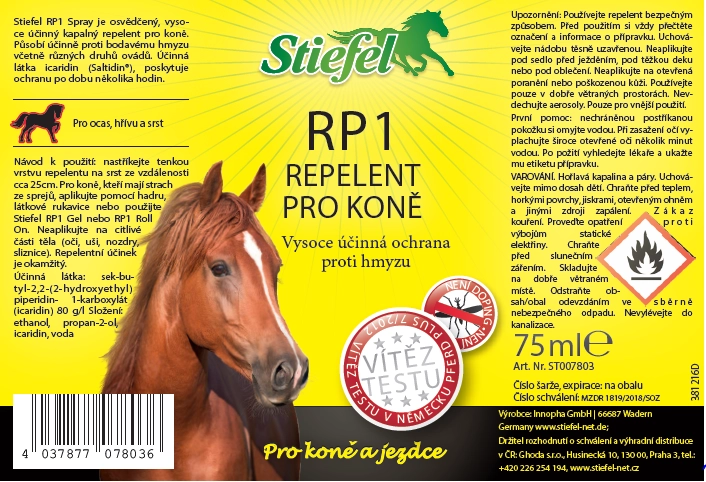 Etiketa Stiefel Repelent RP1 Etiketa Stiefel Repelent RP1