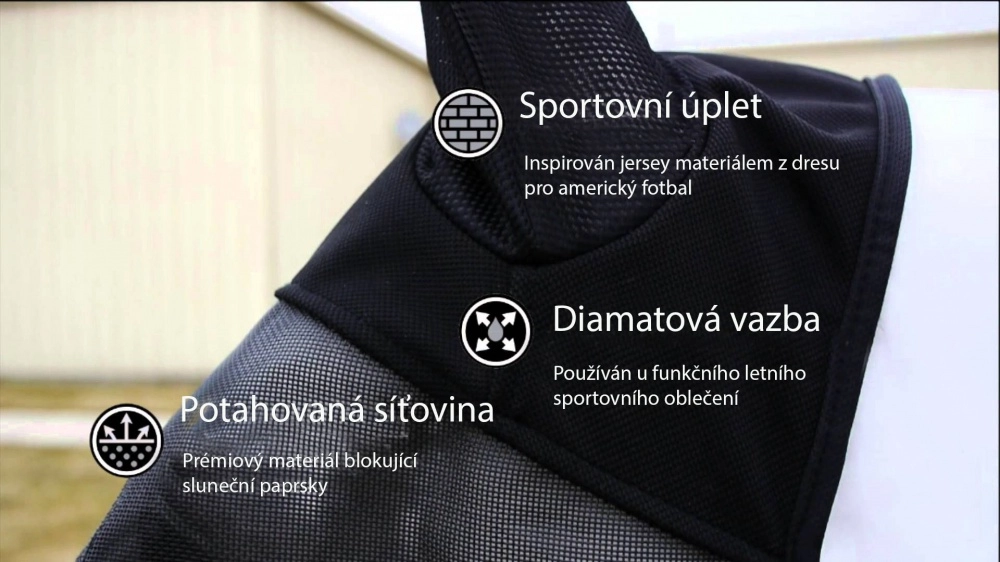 Maska proti hmyzu s ušima a prodloužením na nos Absorbine UltraShield Maska proti hmyzu s ušima a prodloužením na nos Absorbine UltraShield