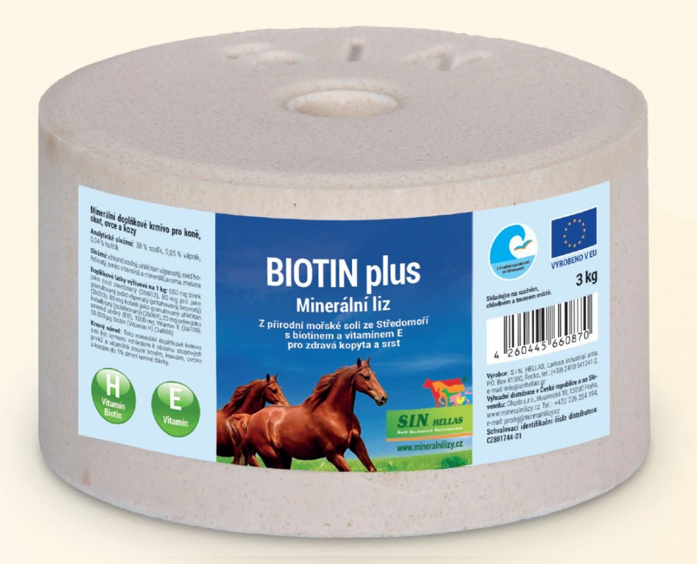 Solný minerální liz s biotinem a vitamínem C Solný minerální liz s biotinem a vitamínem C
