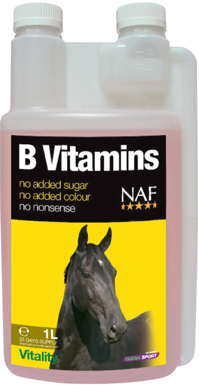 NAF B vitamins pre sústredenosť a celkovú vitalitu koní