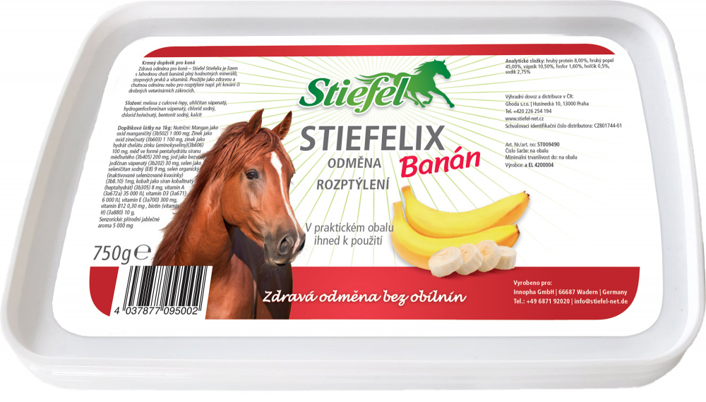 Stiefel Liz s vitamíny a minerály banánový 0,75 kg