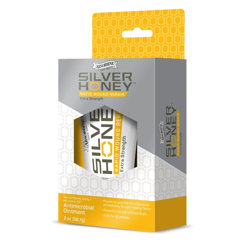 Podpora hojení otevřených ran a ochrana proti infekci Silver honey gel Podpora hojení otevřených ran a ochrana proti infekci Silver honey gel