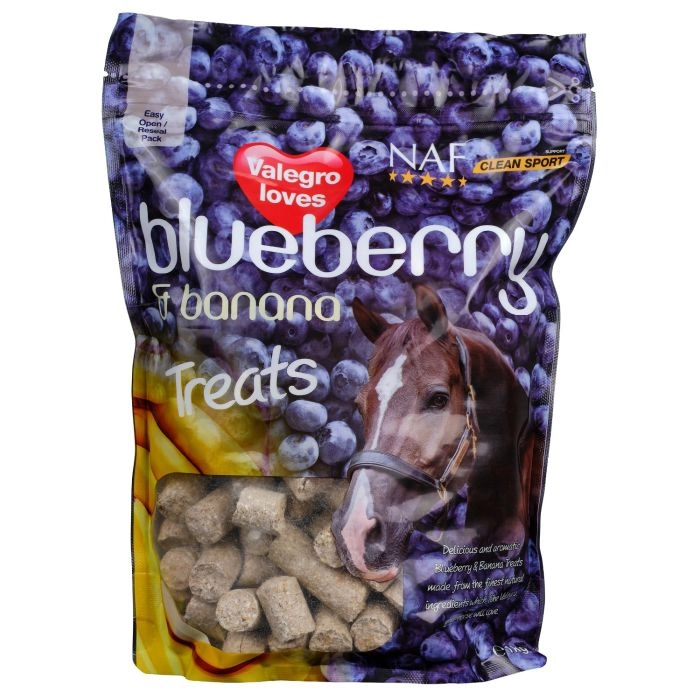 Pamlsky pro koně s borůvkou a banánem Blueberry and Banana Pamlsky pro koně s borůvkou a banánem Blueberry and Banana