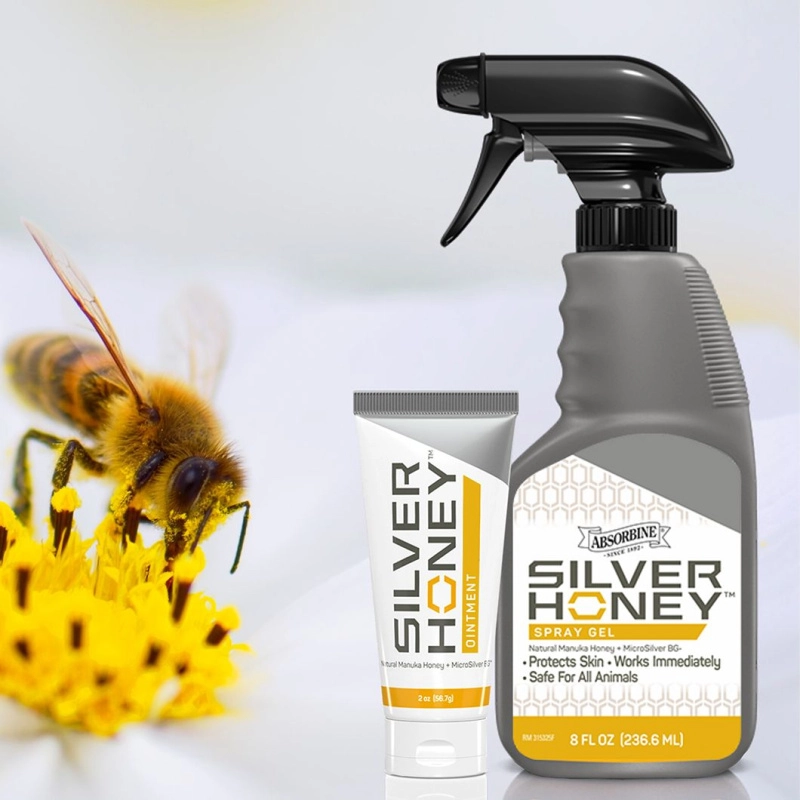 Podpora hojení otevřených ran a ochrana proti infekci Silver honey sprej Podpora hojení otevřených ran a ochrana proti infekci Silver honey sprej