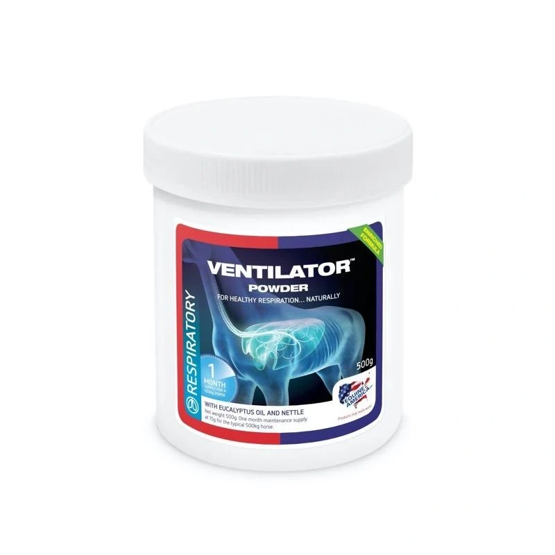 Equine America Ventilator prášek na cílenou přirozenou podporu dýchacího systému koní Equine America Ventilator prášek na cílenou přirozenou podporu dýchacího systému koní