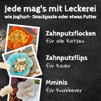 Q-Chefs Tyčinky na čištění zubů pro kočky Zahnputzflips