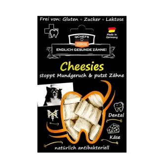 Tyčinky na čištění zubů se sýrem pro psy Cheezies, Sáček 63g