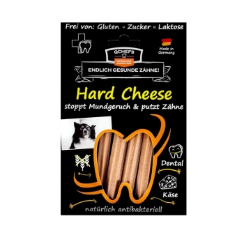 Tyčinky na čištění zubů se sýrem pro psy Hard cheese, Sáček 100 g
