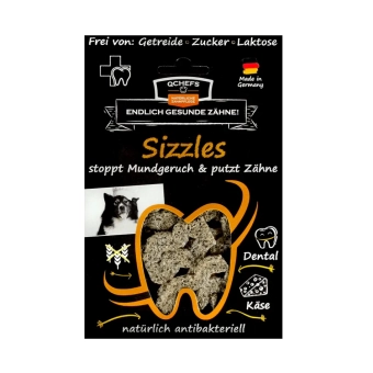 Krekry na čištění zubů pro psy Sizzles, Sáček 63g