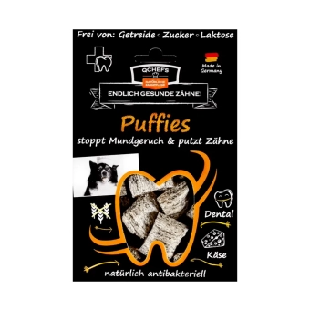 Krekry na čištění zubů pro psy Puffies, Sáček 63g