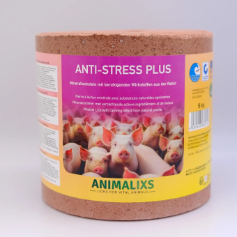 Minerálny líz pre ošípané s upokojujúcim a relaxačným účinkom Anti-Stress Plus