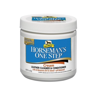 Čistící balzám na kožené výrobky Absorbine Horseman´s One Step cream, balení 425 g