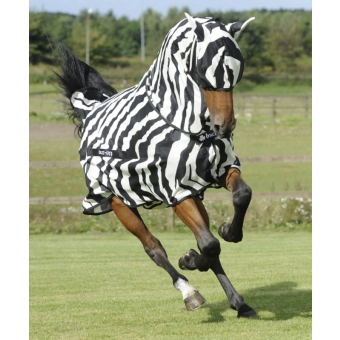 Bucas BuzzOff Zebra Full Neck síťovaná deka