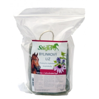 Stiefel Bylinkový liz, koňské lízátko s bylinkami na průdušky, balení 1 kg