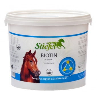 Stiefel Biotin pro kůži, srst a silná kopyta, balení 3 kg pelety