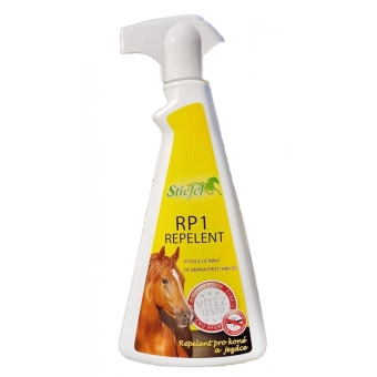 Repelent RP1 Sprej - repelent pro koně a jezdce, Láhev s rozprašovačem 500ml