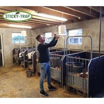 Sticky Trap Past na mouchy a hovada - bílý kyblík