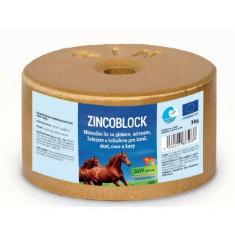 Zinkoblock EKO, minerální liz se zinkem, selenem, železem a kobaltem, Balení 3 kg