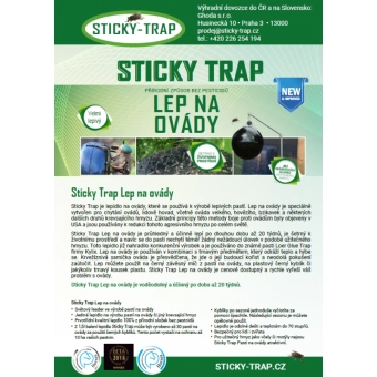 Katalogový list s návodem na výrobu pastí Sticky Trap, ks