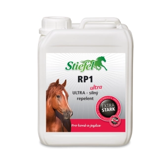 Repelent RP1 Ultra ekonomické balení - Ultrasilný sprej pro koně a jezdce, Kanystr, 2,5 l