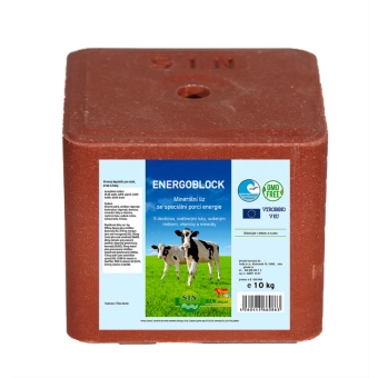 Minerální liz s dodatkem dostupné energie Energoblok, Balení 10kg