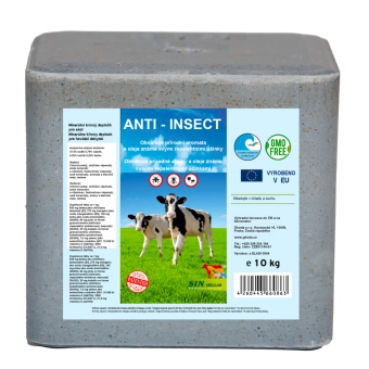 Minerální liz s přírodními aromaty odpuzujícími hmyz Anti-Insect, Balení 10kg