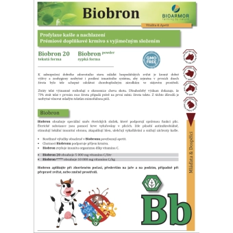 BioBron 20 - přípravek proti kašli pro skot, ovce, kozy a prasata, Kanystr, 5 l