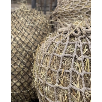 Extrémně pevná síť na seno kombinovaná 10kg velikost ok 60/40 - detail 40mm béžové části